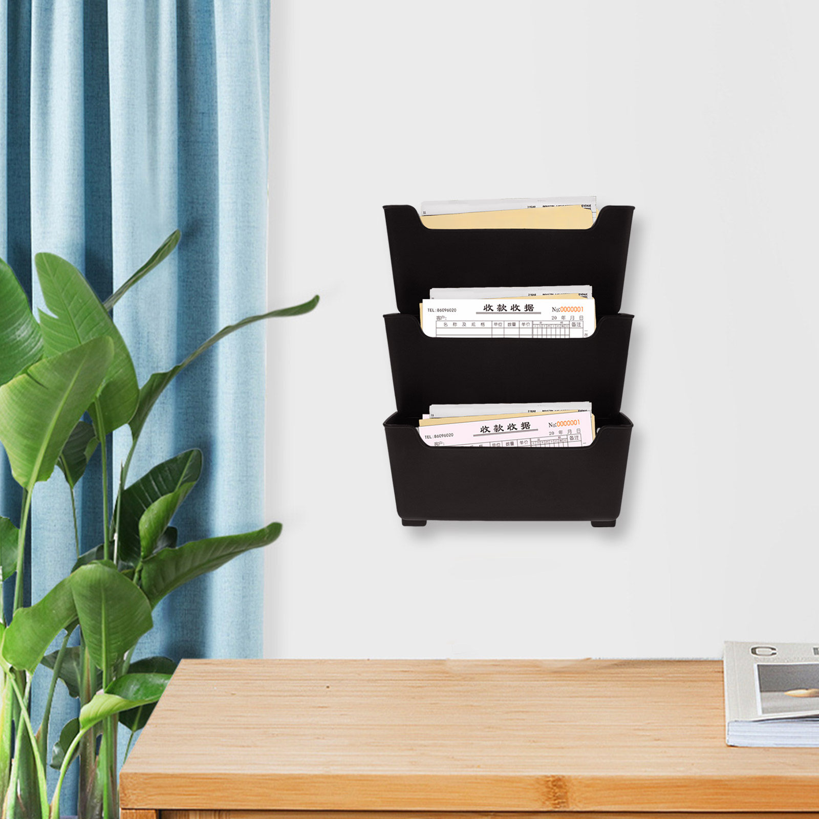 1Set Wall File Organizer Trans - đánh giá và giá Magazine Holder Rack