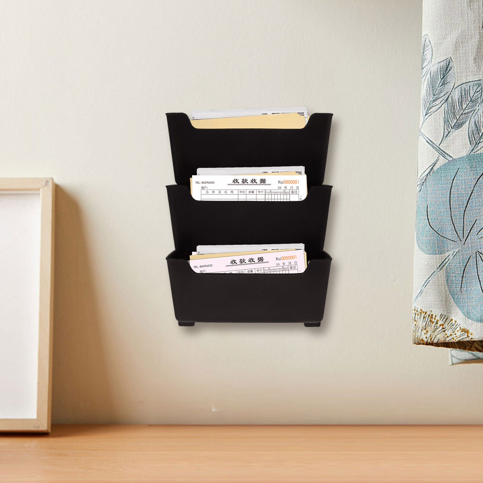1Set Wall File Organizer Trans - đánh giá và giá Magazine Holder Rack