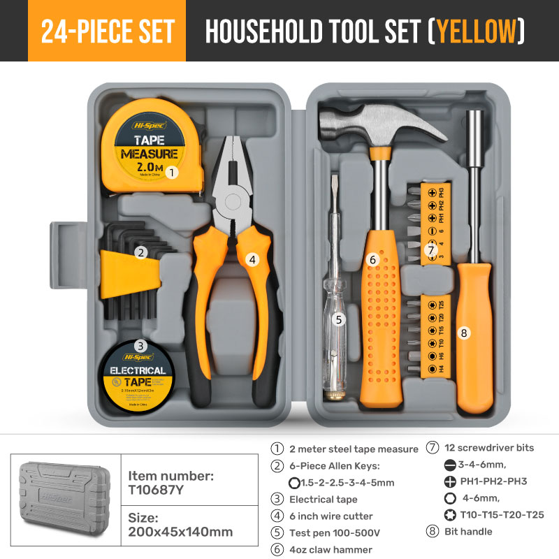 24 Pcs Household Tool Combinat - đánh giá và giá Tape Dispenser Weighted