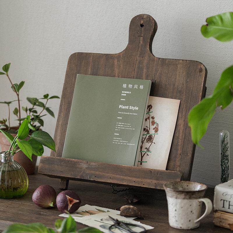 Retro Solid Wood Book Magazine - đánh giá và giá Magazine Holder Rack
